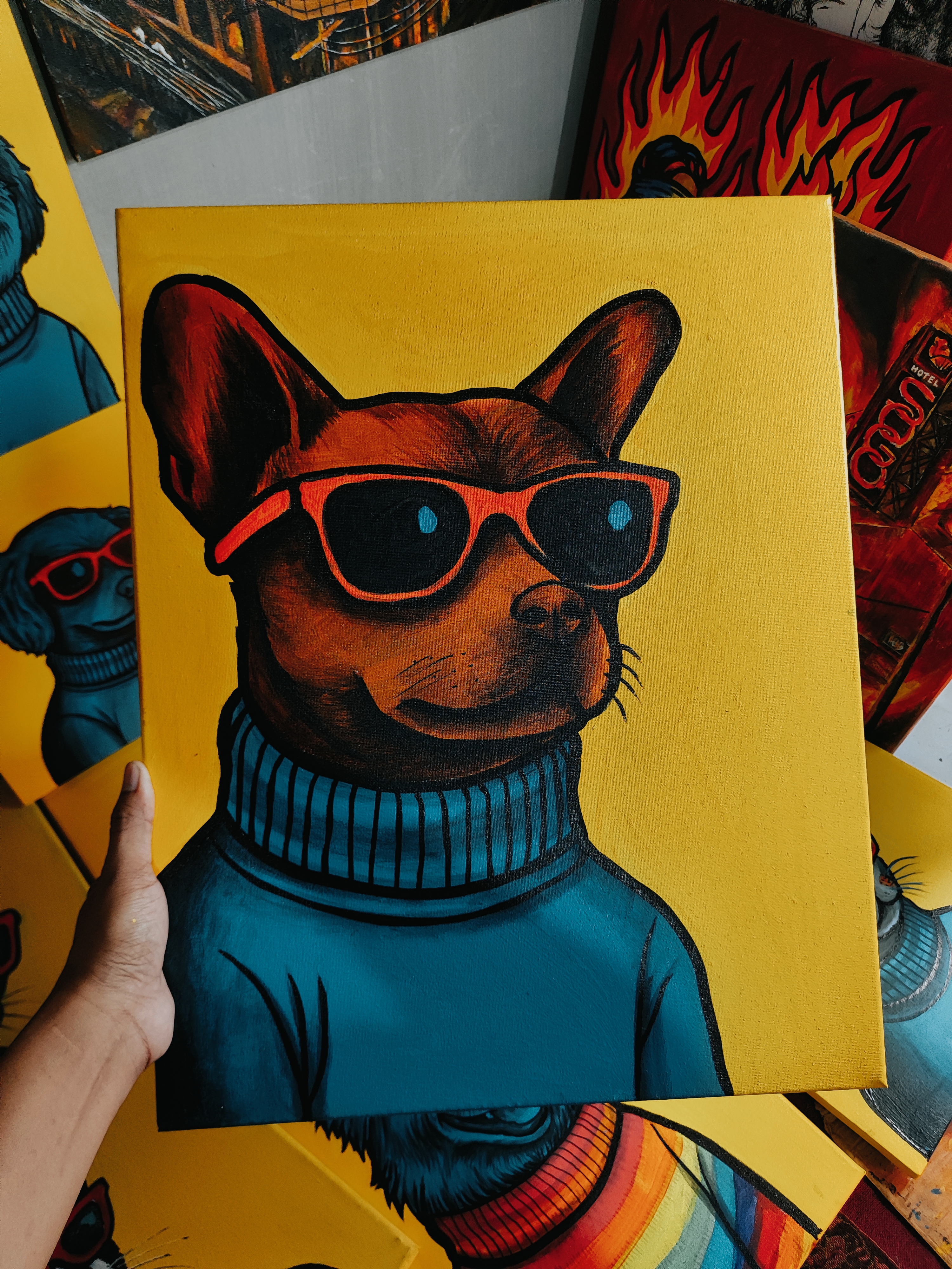 Filipino pop art portrait with vibrant colors - Dating Halaman artwork 21